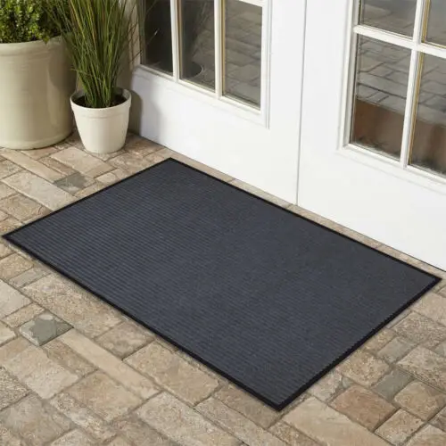 

Entrance Front Door Mats Rug Waterproof PVC Non-Slip Doormat In/Outdoor Allsize