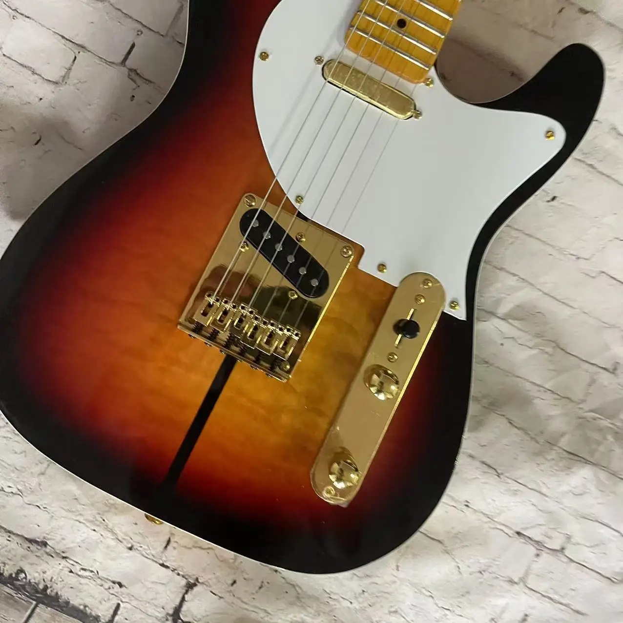 Электрогитара 6-х ячеек модель TL цветной корпус заката доставка с фабрики