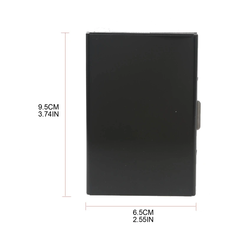 

Stainless Steel Credit Card Case Metal ID Cards Blocking Signals Wallets Business Card Holder for Women Men Drop Shipping
