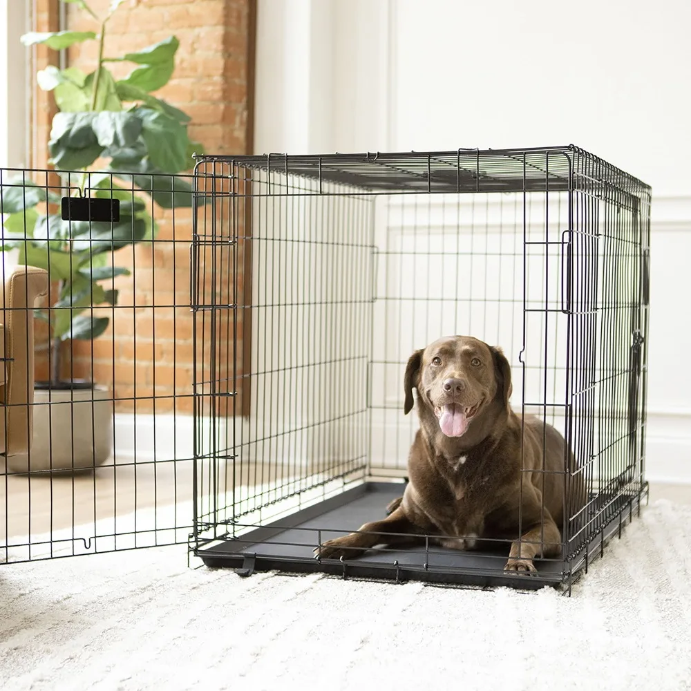 

42" Homes For Pets Double Door Folding Metal Dog Crate
