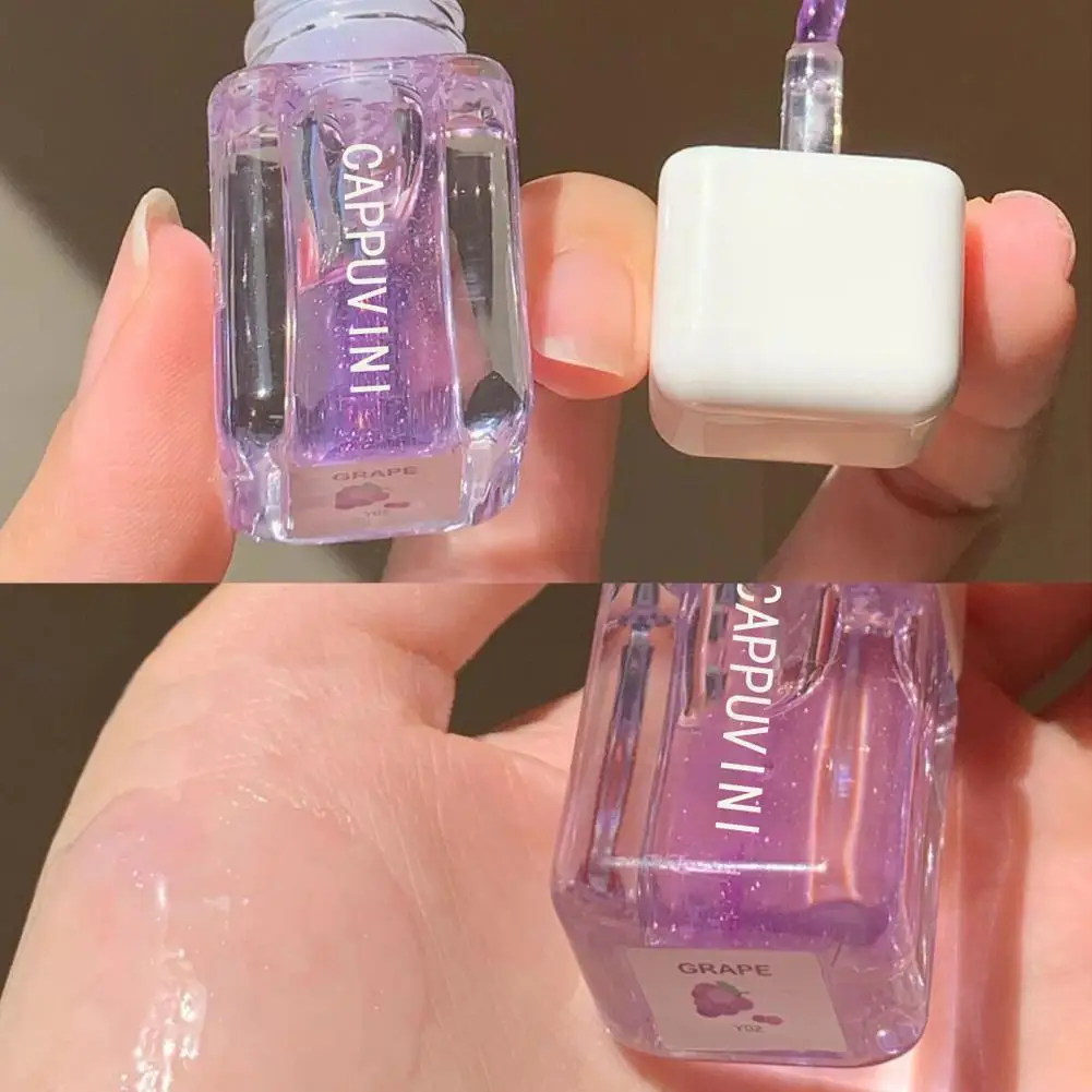 

Pink Mirror Lip Glaze Waterproof Lip Gloss Lips Makeup Balm Tint Shine Lip Lip Transparent Lipstick Moisturizing Water J0S6