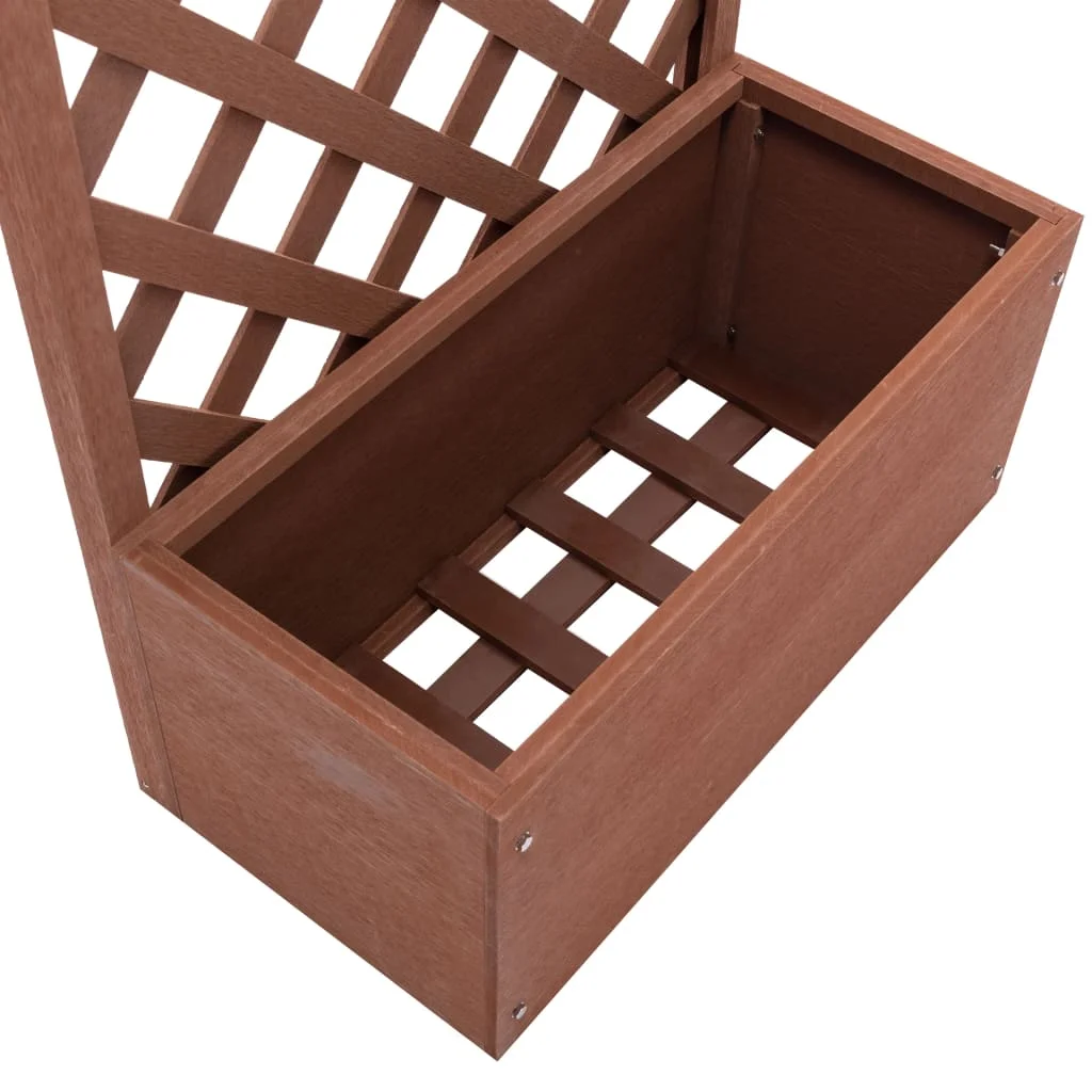 VidaXL WPC lattice planter 70x30x135 cm |