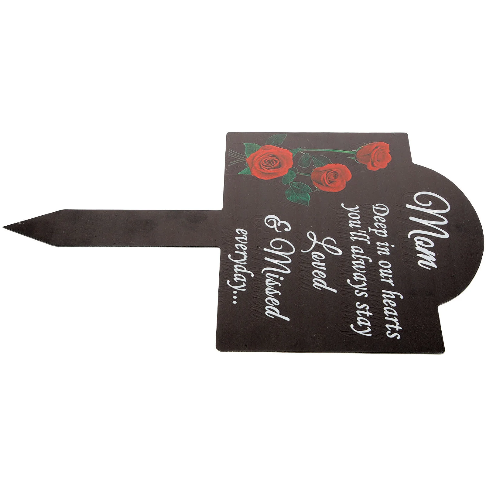

Memorial Grave Plaque Stake Decoration For Cemetery Remembrance Marker Metal Garden