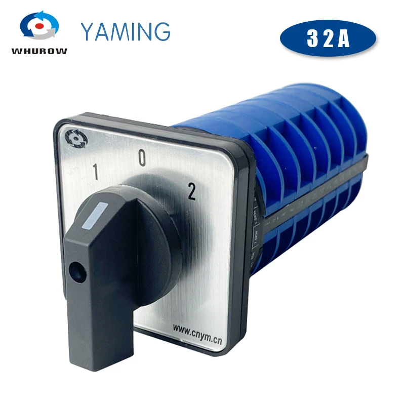 

Универсальный трехступенчатый кулачковый переключатель LW26-32/7, 3 положения, семь секций, двойной переключатель мощности