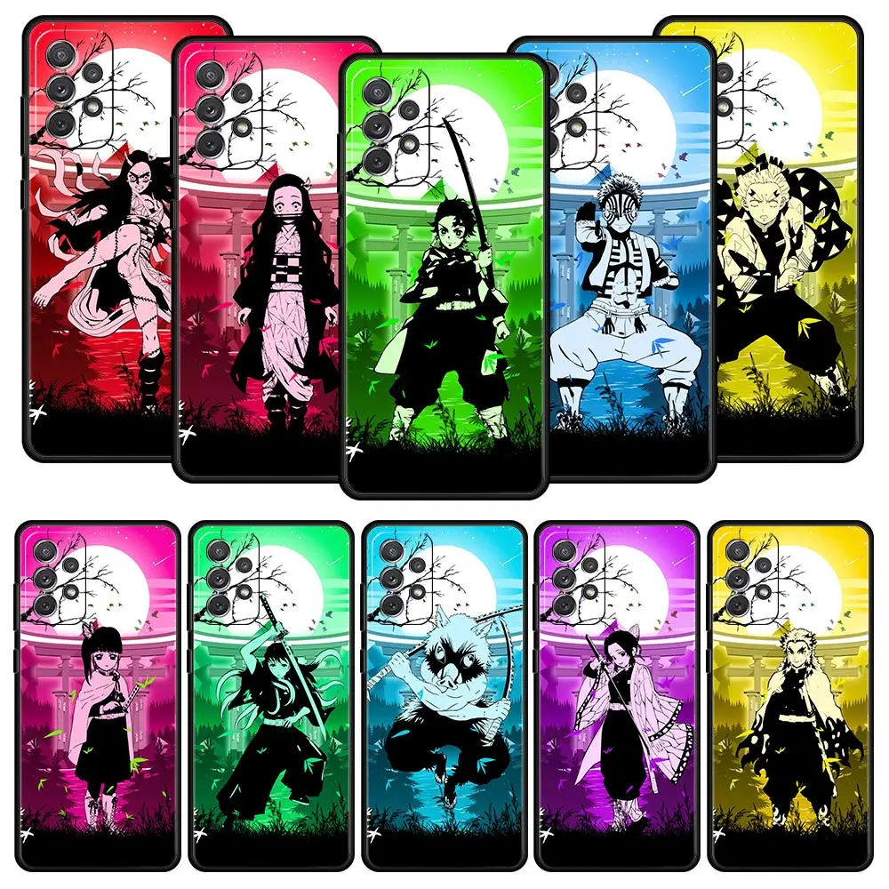 

Anime Demon Slayer Case For Samsung Galaxy A53 A52 A33 A73 5G A13 4G A23 A21s A03s A31 A51 A71 A11 A41 M21 M31 A01 Phone Cover