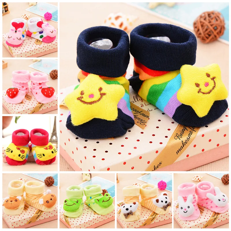 

Newborn Three-dimensional Socks New Four Cartoon Cute Animal Image Baby Socks Baby Cotton Warm High Elasticity and Soft Socks