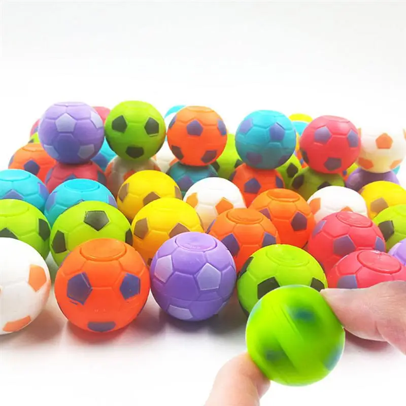 

12pcs Kids Fingertip Spinning Ball Toy Mini Spinning Football Top Toys Fidget Spinners Stress Relieve Toys Antistress Fidget Toy