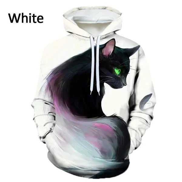 

2022 New Cat 3D Hoodie Mens Hoodies Unisex Pullover Graphic Sweatshirt For Men Women Teenager