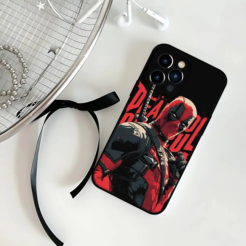 Фото Крутой милый чехол для телефона D-deadpoolS, черный, подходит для IPhone 17,16,15,11,13,14 Pro Max, Plus, X, Xr, Xs Max, 13Mini №2
