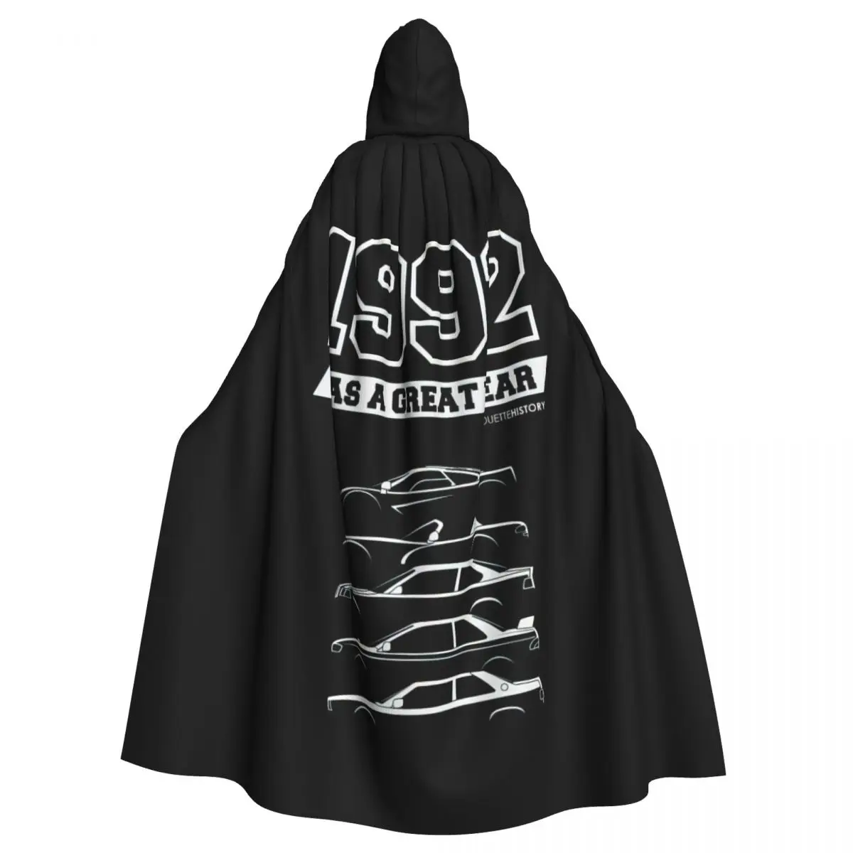 

1992 Was A Great Year SilhouetteHistory Hooded Cloak Halloween Party Cosplay Woman Men Adult Long Witchcraft Robe Hood
