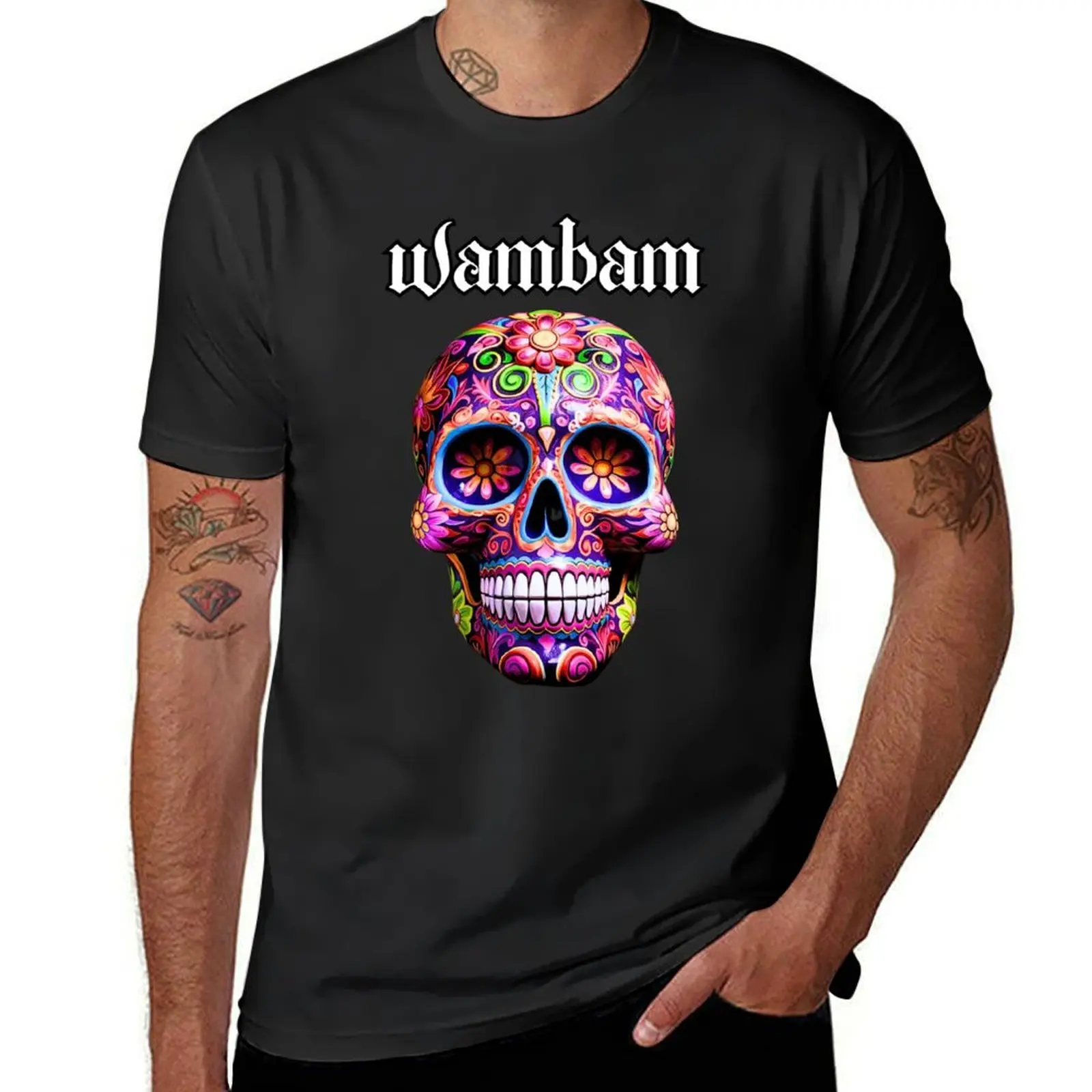 Мужская футболка WAMBAM - Day of the Dead индивидуальный дизайн быстросохнущие