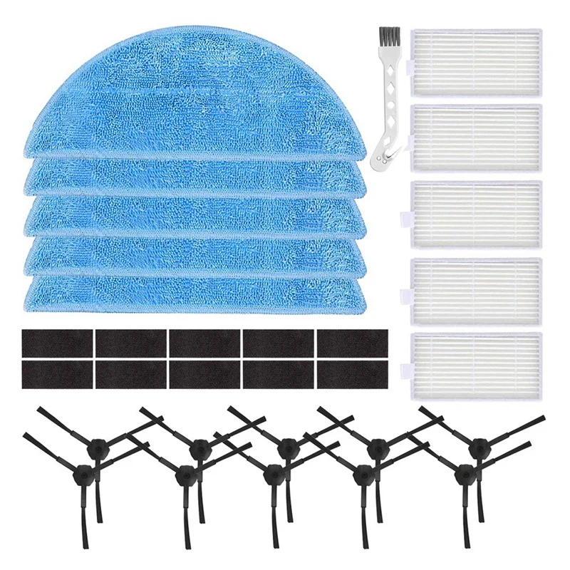 

Replacement Parts Side Brushes Hepa Filters Mop Pads Compatible For Ilife V3 V5 Vacuum Cleaner Accessories