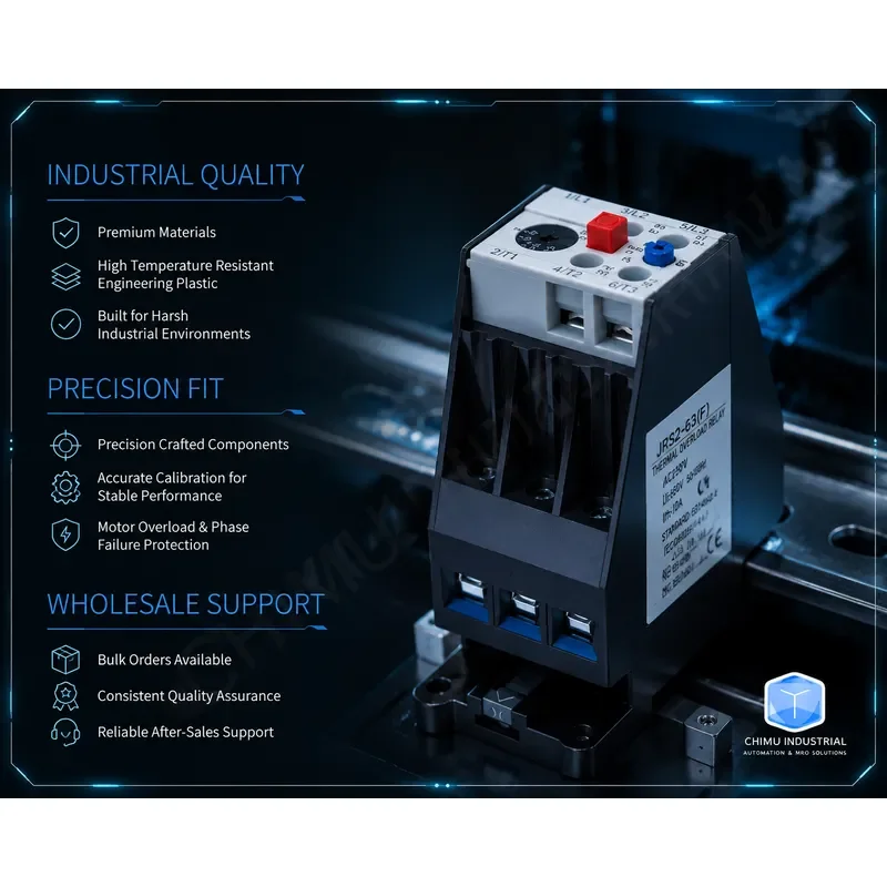 Фото 【CHIMU INDUSTRIAL】 Термореле JRS2-63/F 3UA59 для независимой установки, защита двигателя №4