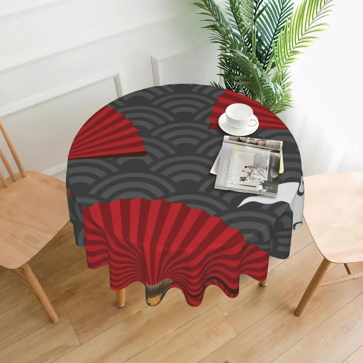 

Tablecloth Polyester Round Table Cloth Nordic Table Cover for Home Party Decoration