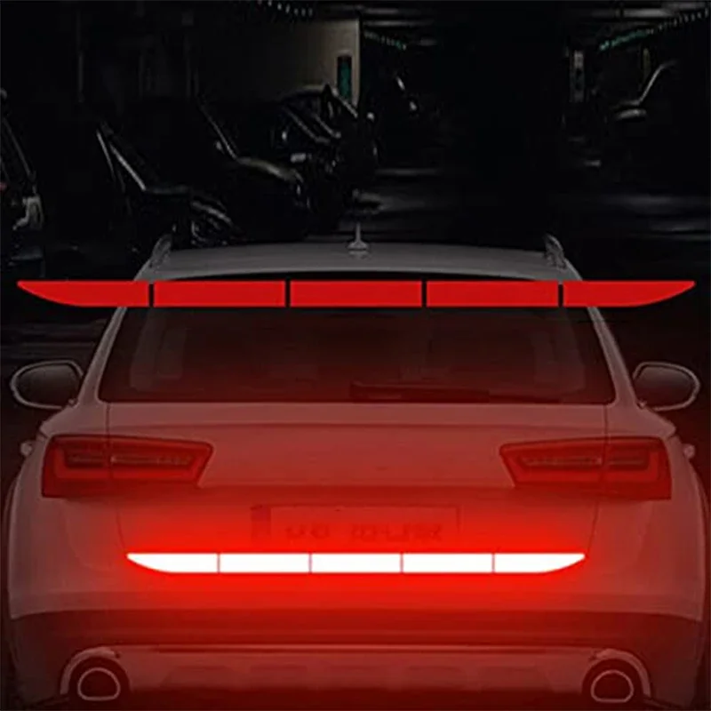 

Reflectante отражающая наклейка внешние аксессуары автомобиля клейкая светоотражающая лента рефлекторная внешняя предупреждающая полоса автомобильные наклейки 90 см