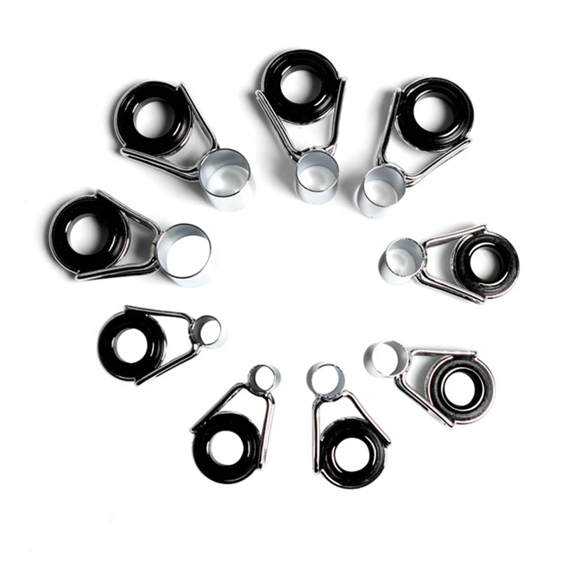 

Комплект направляющих для рыболовной удочки, комплект из 45 керамических s-образных колец, из нержавеющей стали и керамики, направляющие для ...