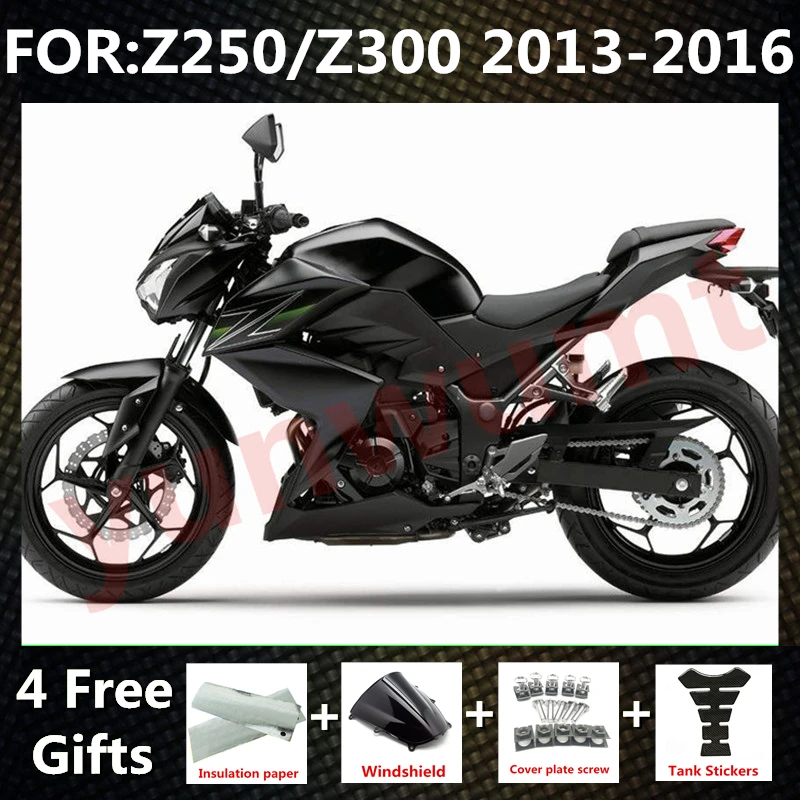 

New ABS Motorcycle Injection Fairings Kit fit For Z250 Z300 Z 250 300 2013 2014 2015 2016 bodywork full fairing kits set black