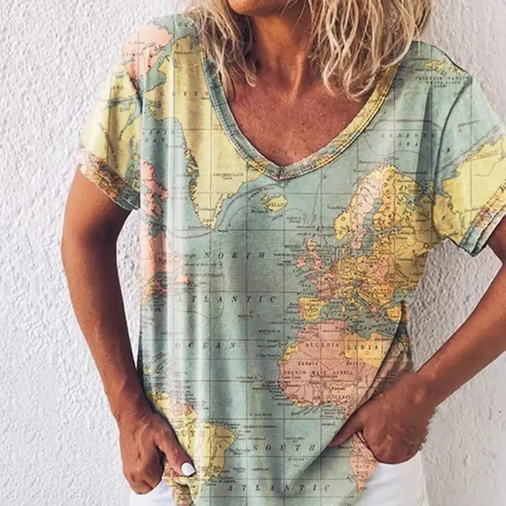 

Casual T-shirt Chic Comfy Elastic Summer Pullover Loose Tee Streetwear Women Blouse Summer T-shirt