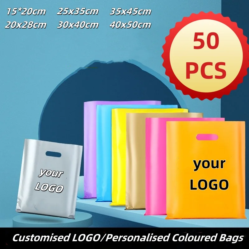 Printing Custom Handheld Colourful Shopping Bag Corporate Logo Advertising Gift Mall Free Design LOGO