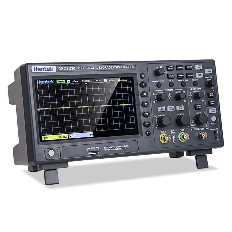 

Hantek DSO2C10 DSO2D10 DSO2C15 DSO2D15 Digital Oscilloscope Dual Channel 100MHZ Bandwidth Handheld Economical Oscilloscope