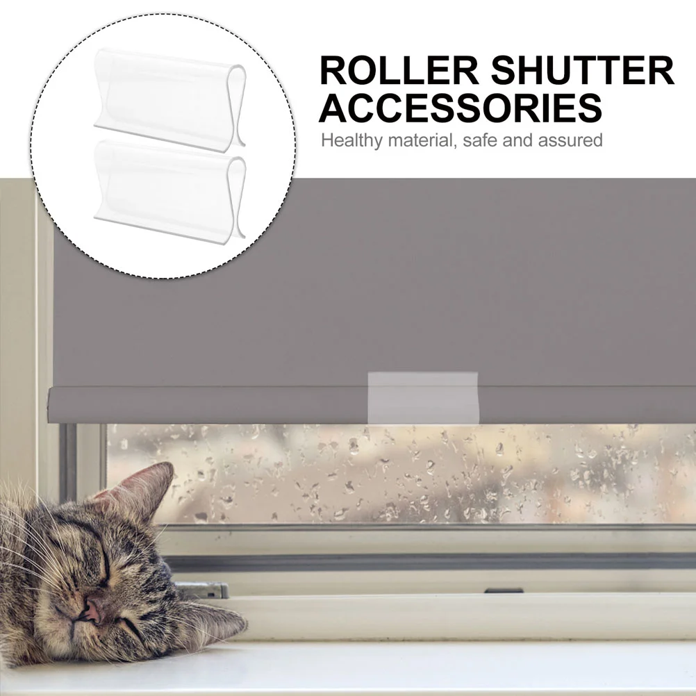 2 Pcs Roller Blind Cloth Clip Window Shade Blinds Curtains Shutters Rolling Fixing Pulls Wireless Cordless