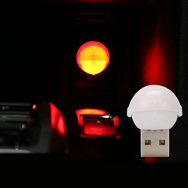 

Миниатюрные светодиодные ночники с USB, атмосферная лампа для салона автомобиля, автомобильное украшение, окружающее освещение, светодиодна...