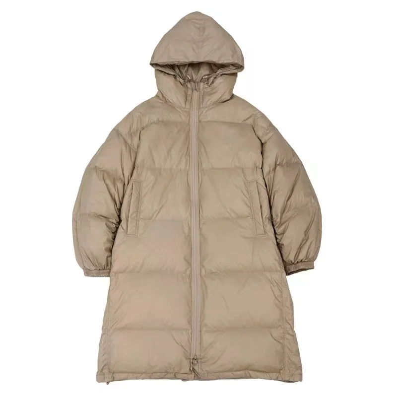 New 2023 Winter Oversized Vintage 90% Down Jackets Women's Clothing Winter Literary Hooded Long Parkas Coats Female Overcoats