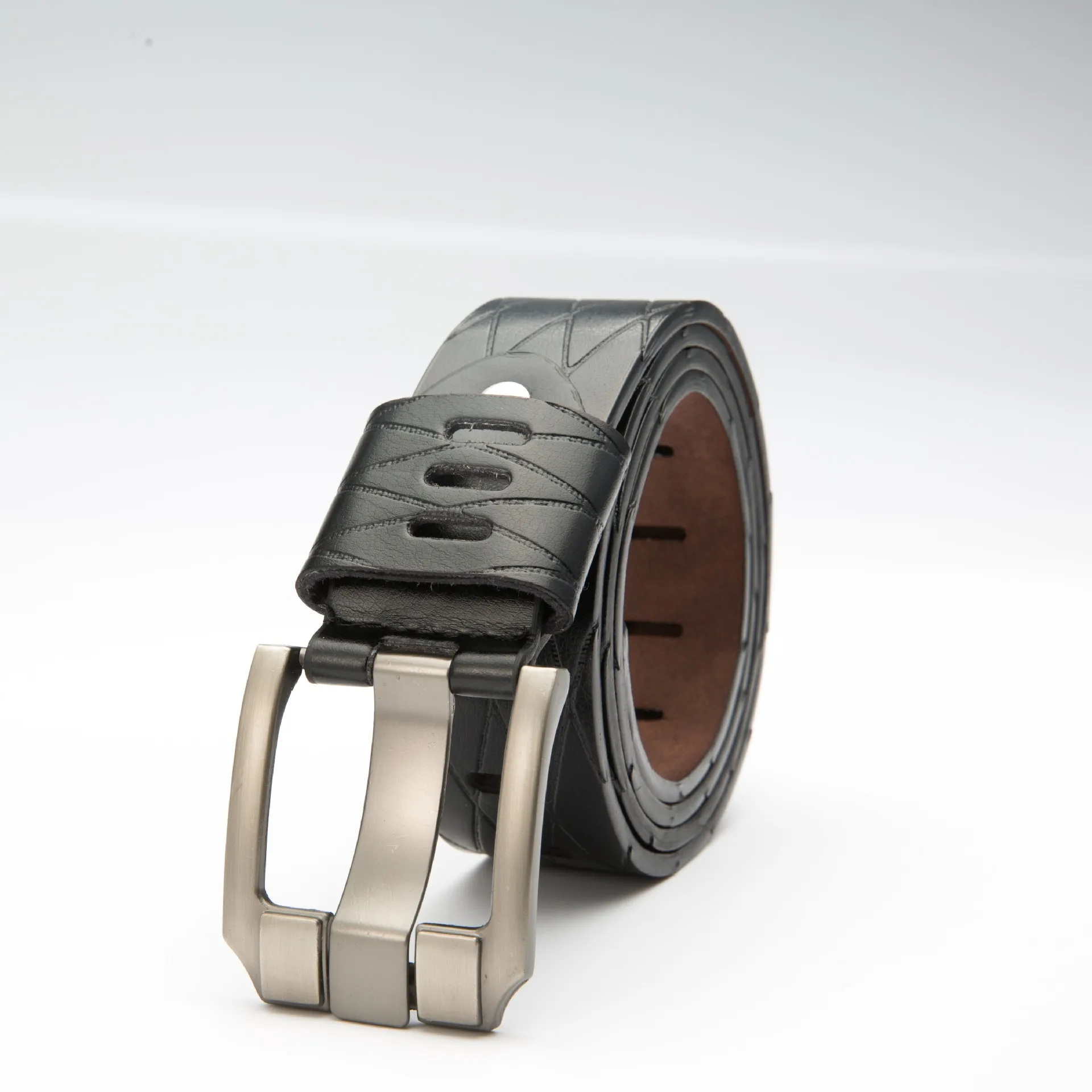 

Belts for Men Luxury Designer Brand New Antique Pu Business Leisure Fashion Men's Belt Needle Buckle Imitation Leather Belt