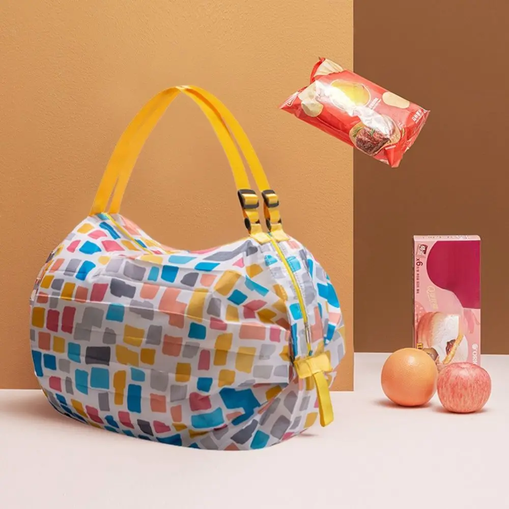 

Large Capacity Supermarket Sports Yoga Gym Picnic Grocery Bag Foldable Eco Bag Waterproof Shopping Bag Storage