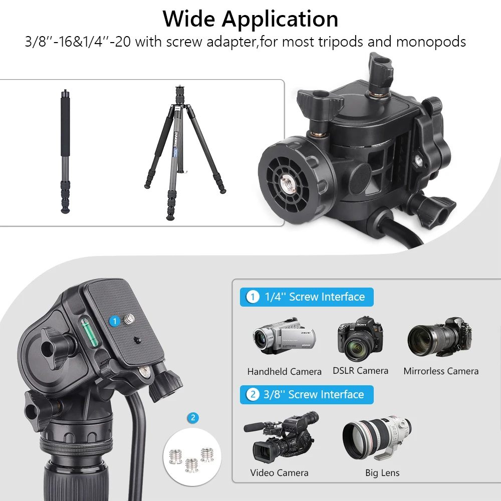 Сверхмощная головка штатива для видеокамеры INNOREL SL50 со съемной ручкой