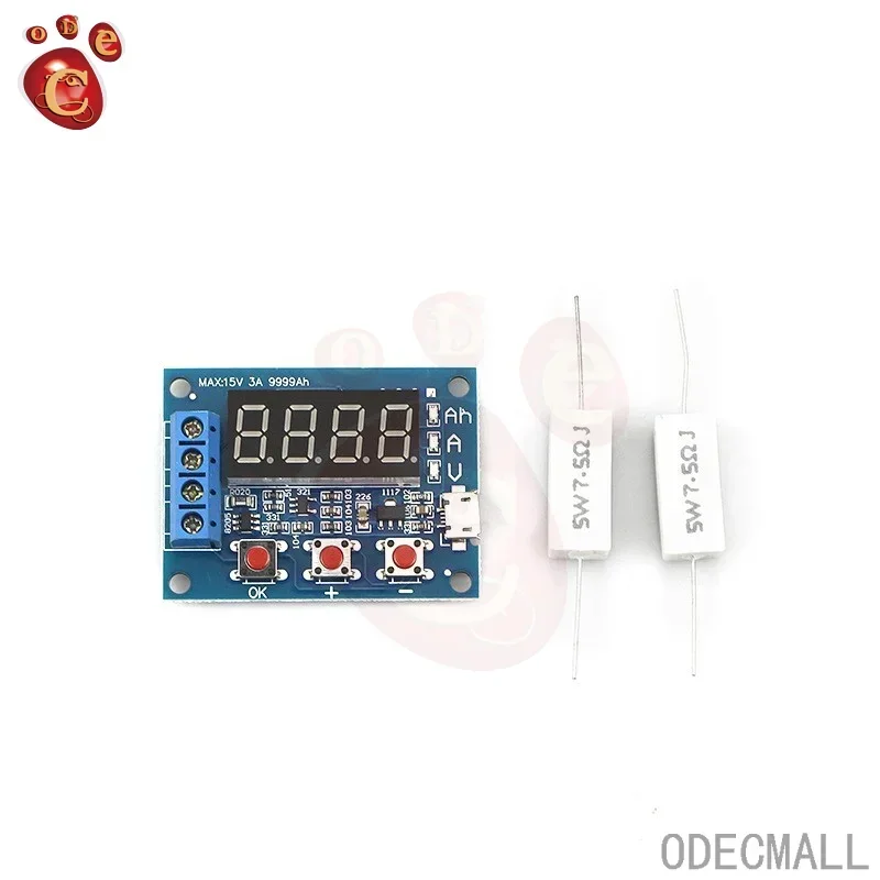 ZB2L3 Battery Tester LED Digital Display 18650 Lithium Power Supply Test Resistance Lead-acid Capacity Discharge Meter