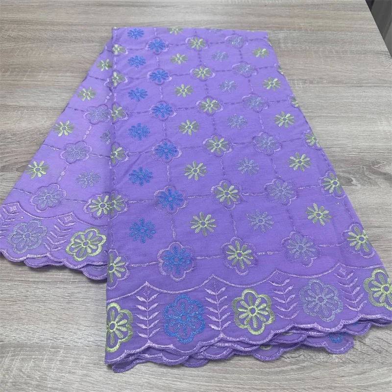 

5 yard Swiss lace fabric latest heavy beaded Embroidery African 100% cotton fabrics Swiss voile lace popular Dubai style 9L09061