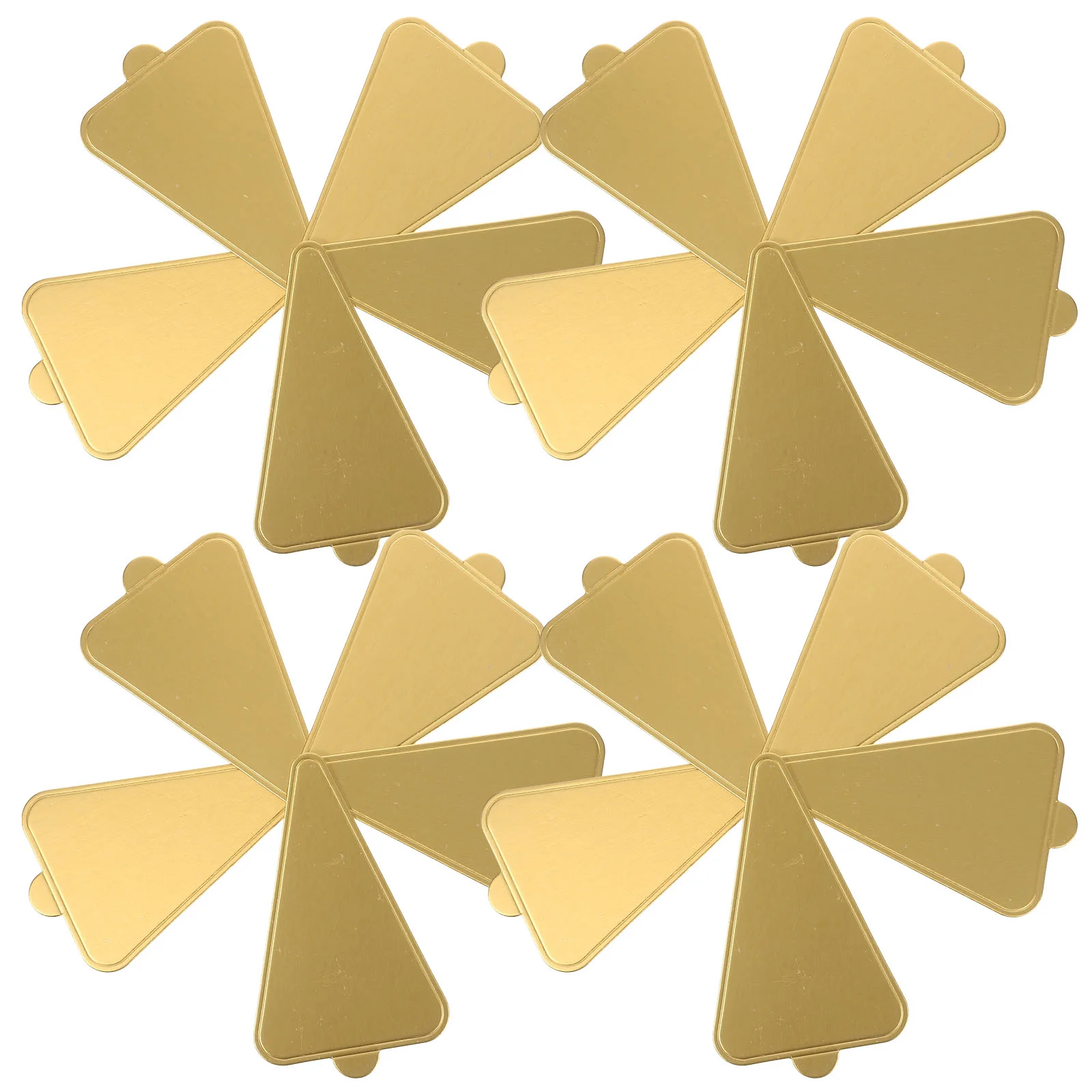 

Cake Bases Mini Trays Boards Display Base Party Mousse Dessert Cardboard Triangle Chic Supplies Serving Decorative Gold Displays