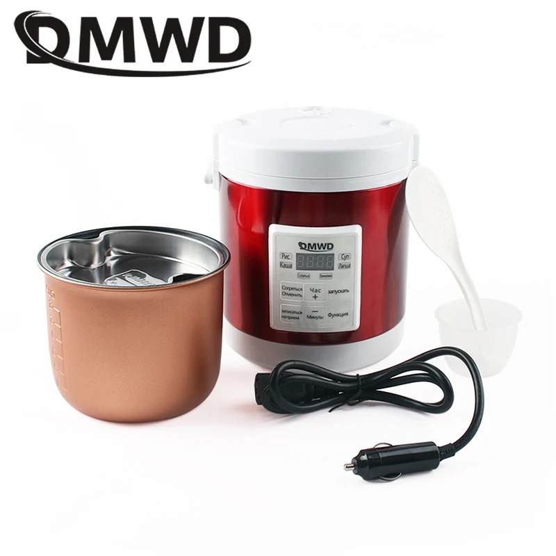 Кастрюля для приготовления супа и каши 12В/24В, кастрюля для приготовления филе, пароварка еды, Электрический 1,6 л, для грузовика, рисоварки, Ланч-бокс, подогреватель еды