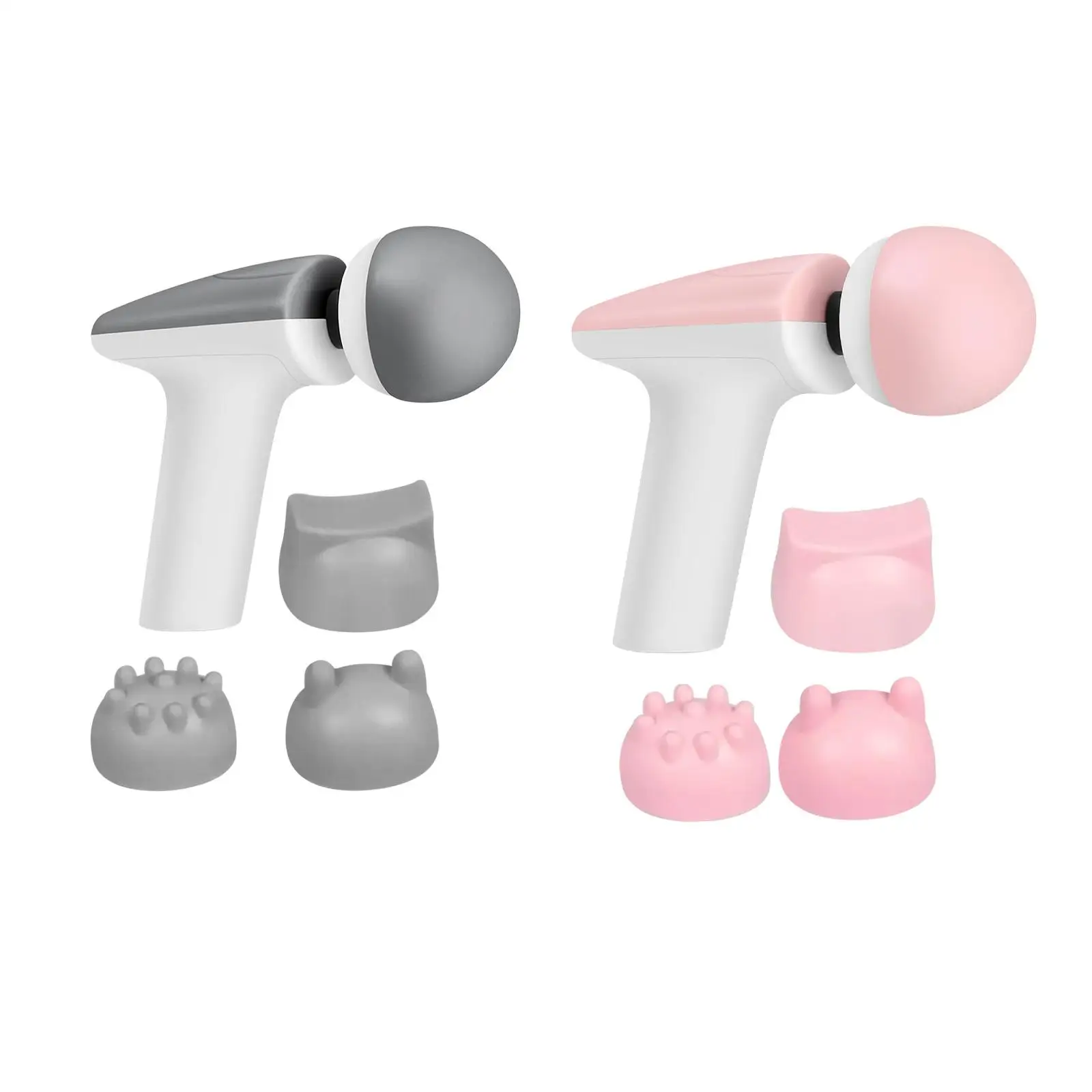 

Portable Mini Massage Machine 7 Speeds Adjustable 4 Heads Quiet USB Rechargeable Gift Massager for Arm Neck Body