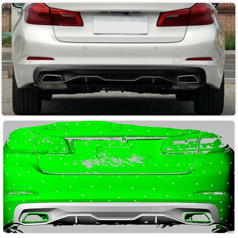 Автомобильный задний бампер диффузор губа спойлер из углеродного волокна для BMW 5