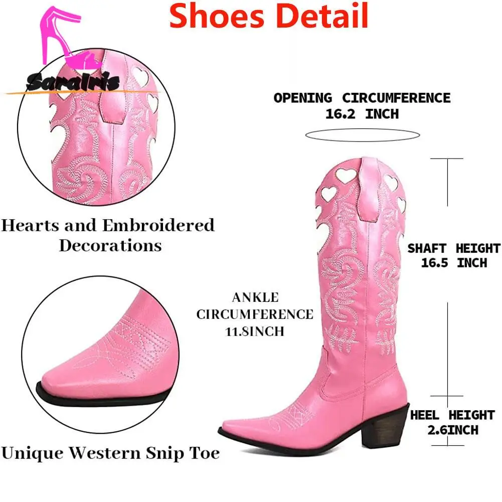 For Dropship Western Boots 2023 Hot Fashion Thick High Heeled Women Boots For Women Comfy Walking High Quality Mid Calf Boots