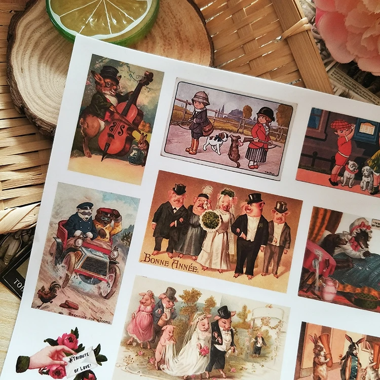 

22PCSAnimal kingdom Stickers Crafts And Scrapbooking stickers kids toys book Decorative sticker DIY Stationery