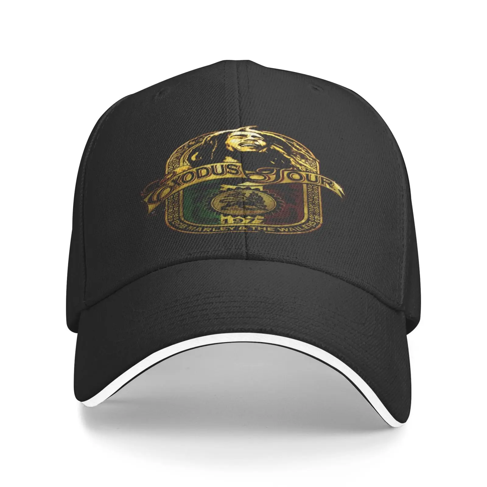 

Bob Marley Exodus Label Soft Hats For Men Hip Hop Hats Caps For Women Man Cap Streetwear Caps Women Men's Winter Hat Satin Cap