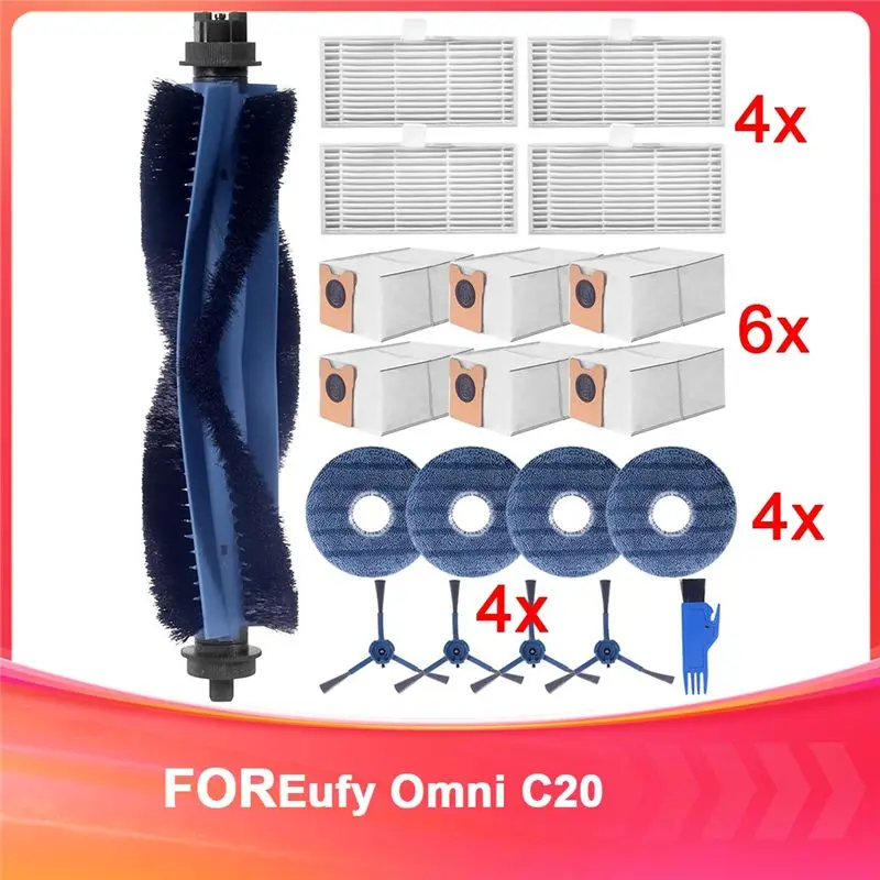 Фото 【ВЫСОКОКАЧЕСТВЕННЫЙ НАБОР ЗАПЧАСТЕЙ】Комплект пылесборных мешков Foreufy Omni C20 для пылесоса Foreufy Omni C20 №1