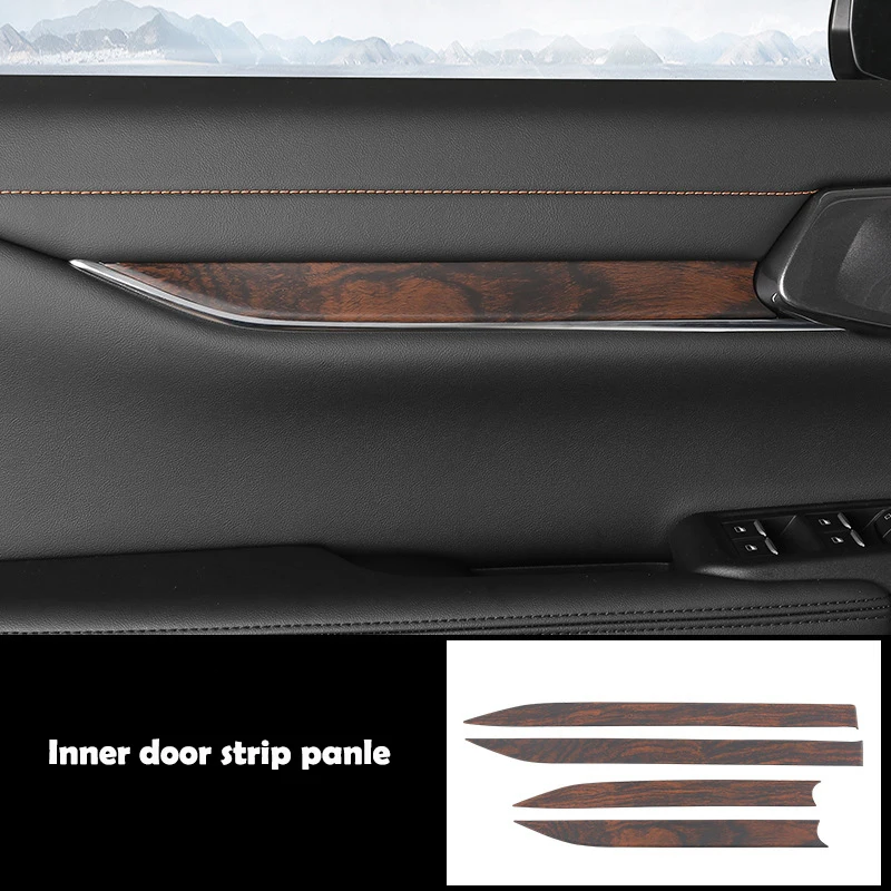 

LHD RHD для Ford Ranger Wildtrak T9 2022 2023 2024, ABS деревянная дверная ручка, чаша, центральный экран, светильник для чтения инструментов, крышка панели