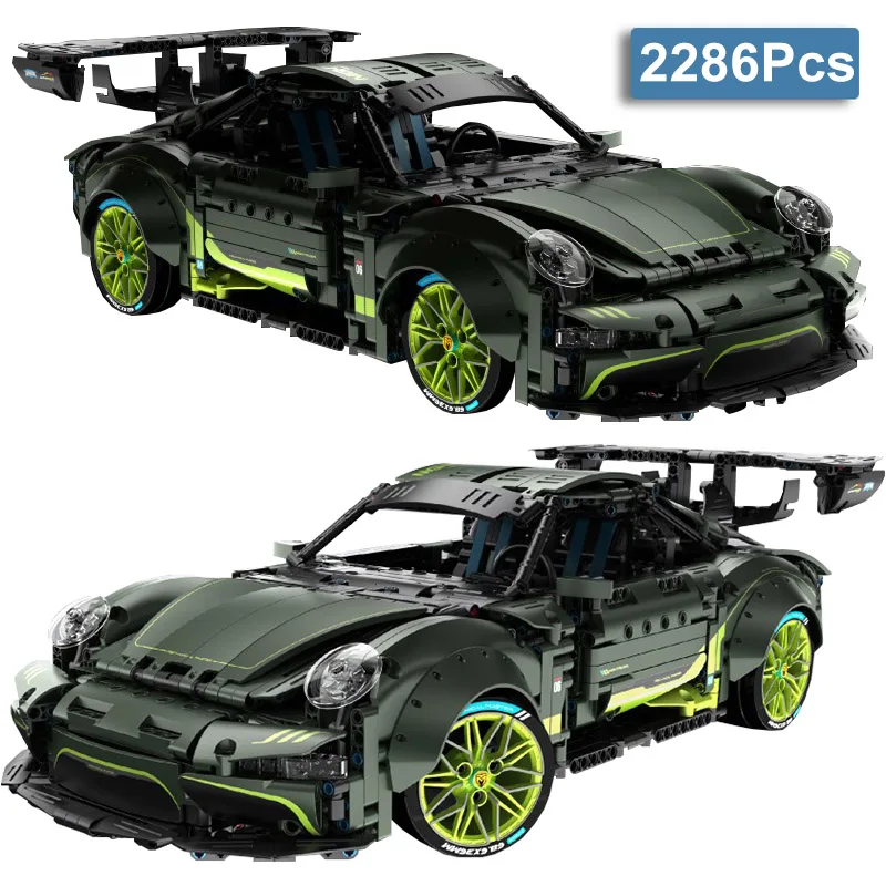 

High Tech 2286Pcs Super Racing Car Model Building Blocks City Static Supercar Speed Sport Vehicle Bricks MOC Toys Kid Adult Gift