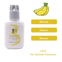 1 bottle ibeauty eyelash primer banana scented used on roots of false eyelashes extension 15ml make eyelash glue stronger health