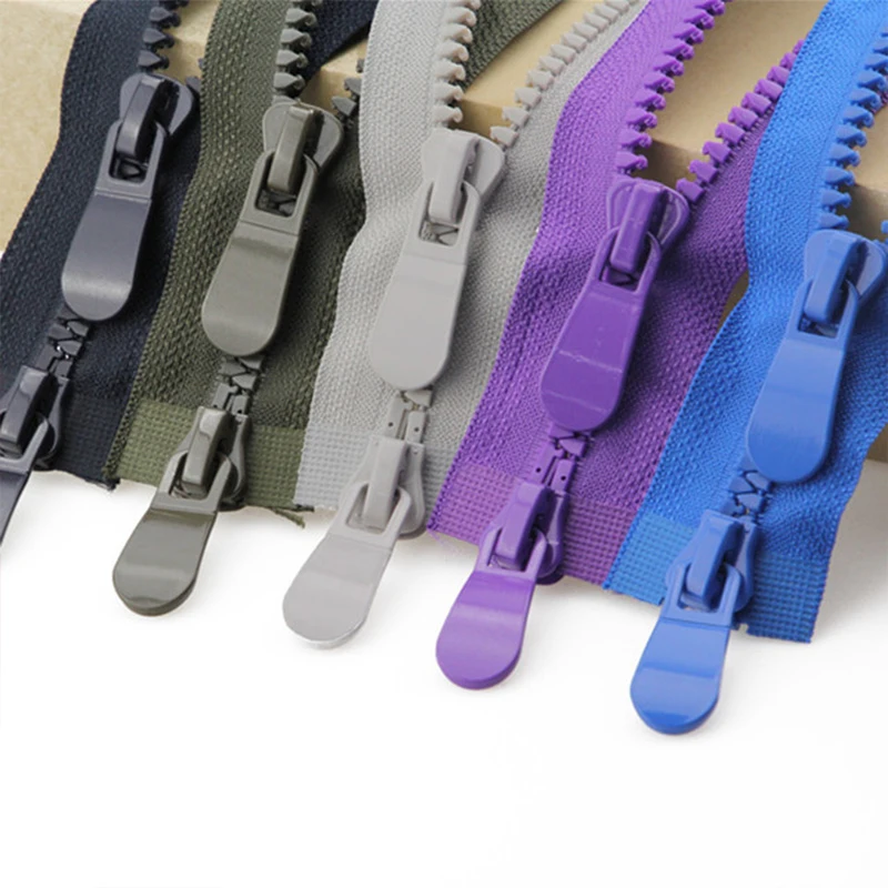 

120cm Double Sliders Open-end Zipper 8# Resin Zipper For Down Jacket /Overcoat Zipper Clothing Garment Sewing Accessories