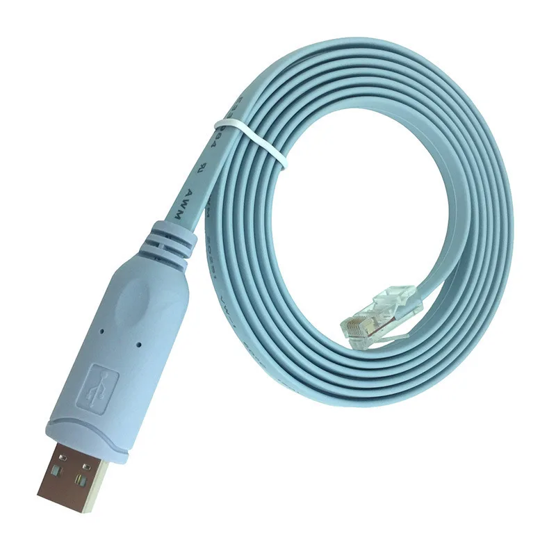 USB Extension RJ45 Console Cable FTDI USB to RJ45 FT232R Chip+RS232 Level Shifter For Cisco H3C HP Mobile Router