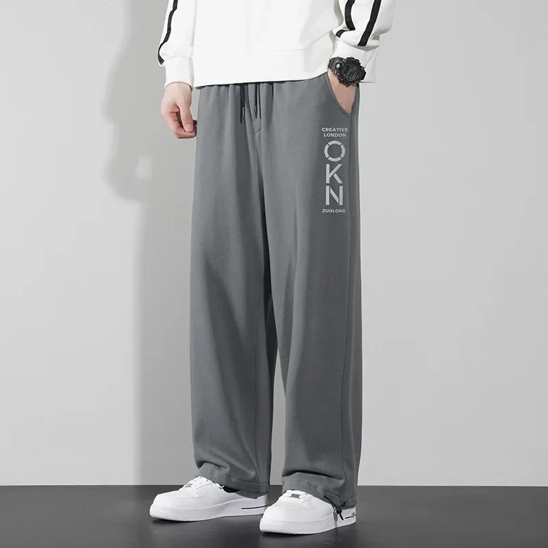 Повседневные мужские брюки новые весенне-осенние модные свободные широкие
