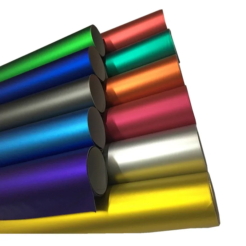 20/30/40/50/58x152 см ледяной сатин хромированная виниловая пленка безвоздушная