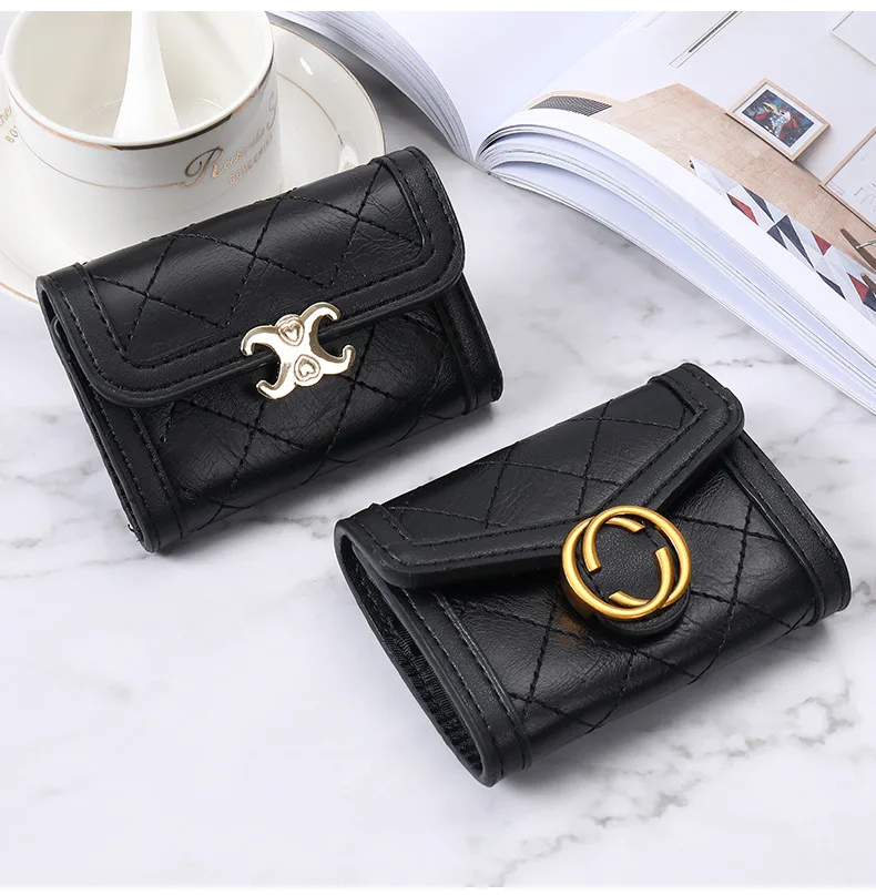 

Women Exquisite Card Bag Fashion Coin Purse Solid Color Retro Multi-card Anti-theft Anti-degaussing Bank Card Holder
