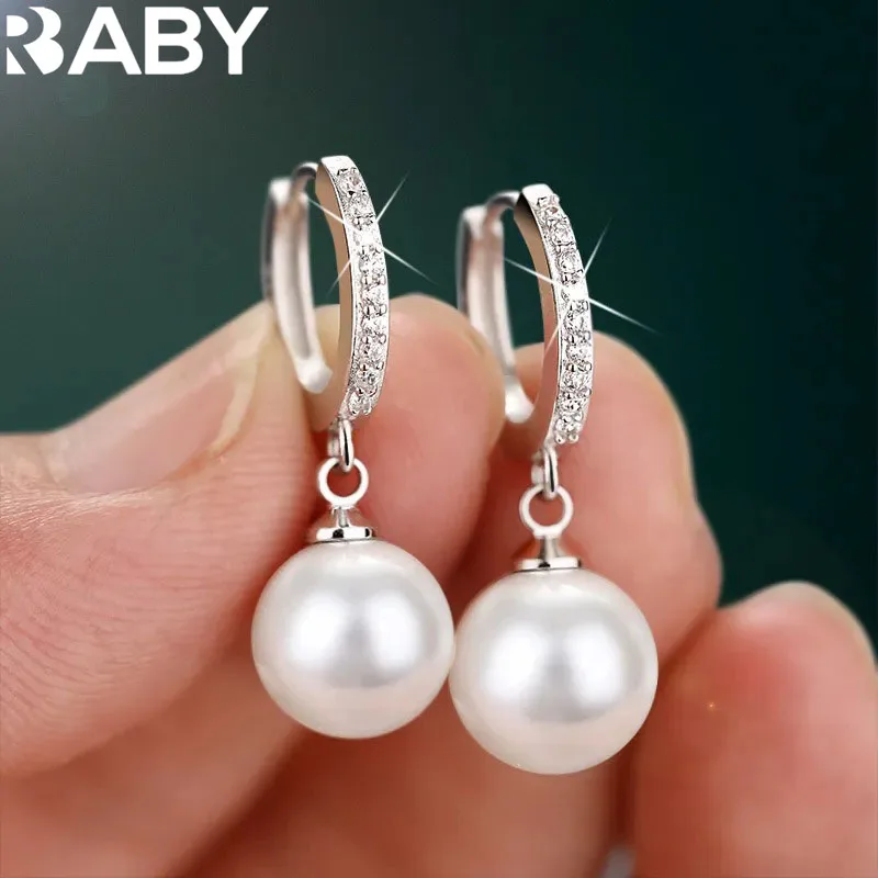 Серьги из серебра 925 пробы с натуральным пресноводным жемчугом