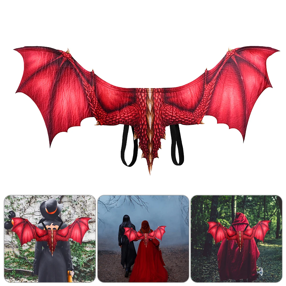 

New Halloween Decoration Dragon Wings Adults Costume Cosplay Non-Woven Wing With Elastic Bands Cosplay Props Party Accessories